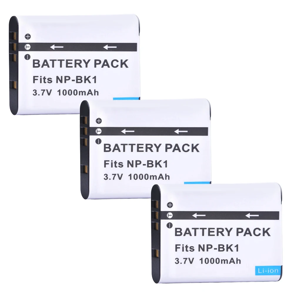 Batterie Del Np Bk1 Di 1000Mah Np-Bk1 Per Mhs-Cm5 Di Dsc-W180 Di Sony Cybershot Dsc W370 S980 S750 S780 S950 W190