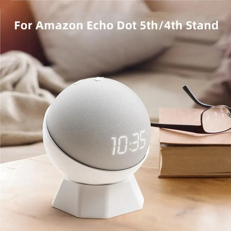 Supporto Da Tavolo Per Amazon Echo Dot 5Th/4Th Generation Smart Speakers Supporto Da Tavolo Base In Silicone Staffa Per Cavo Accessori Per Altoparlant