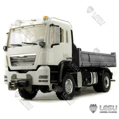 Giocattoli Lesu 1/14 Metal 4*4 Chassis Man Tgs Rc Dumper Idraulici Light Sound Motor Esc Auto Telecomandate Per Regali Th16800