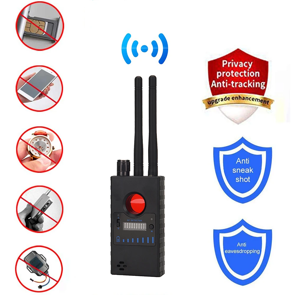 G528 Dual Antenna Anti Candid Camera Detector Segnale Rf Secret Gps Gsm Cellulare Wifi Pinhole Cam Spy Bug Finder