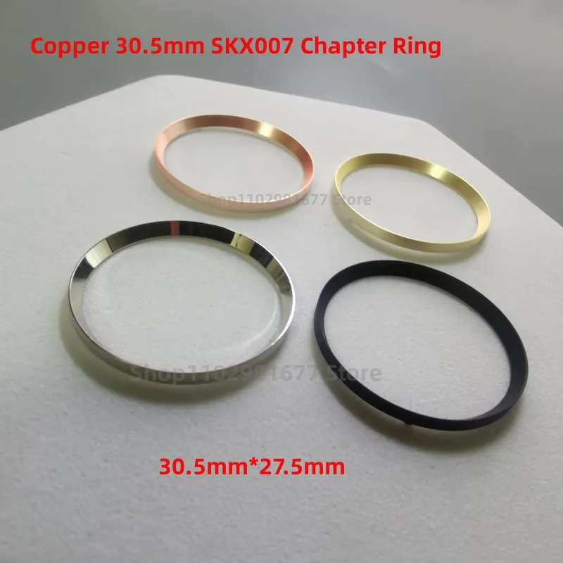 Accessori Per Orologi 30.5Mm Argento Oro Nero Rame Skx007 Anello Capitolo Adatto Per Movimento Skx007 Skx013 Skx009 Nh35 Nh36