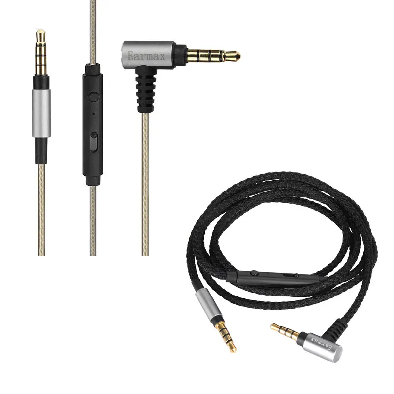 Sostituisci Audio Silver Cable Remote Mic Per Playstation Gold/Platinum Wireless Stereo Headset