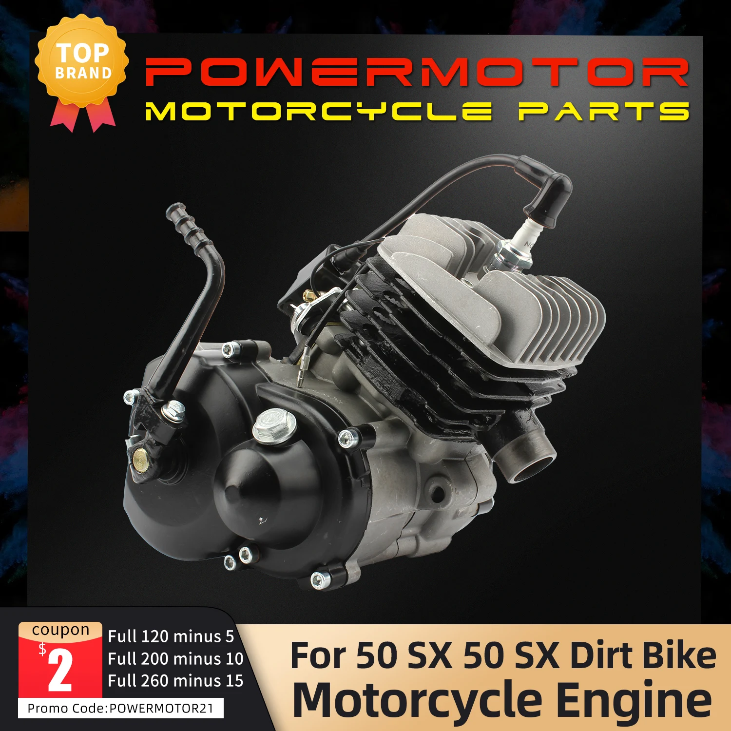 Motore Raffreddato Ad Aria Per Moto Per 50 Sx 50 Jr Sx Pro Senior Mini Atv Dirt Pit Cross Bike Off-Road