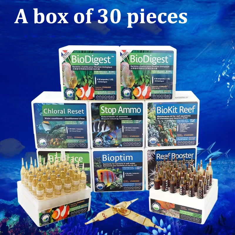 Prodibio Biodigestore Biotrace Biovert Bioptim Coral Vit Stop Ammo Biokit Reef Booster All In One Elenco Per Acqua Dolce 30 Fiale