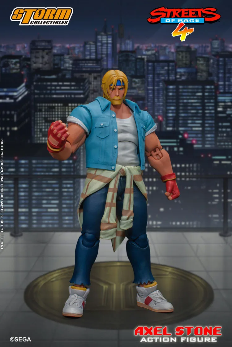 Storm Toys 1/12 Axel Stone Street Of Rage 4 Soldier Model Set Completo 6 ''Action Figure In Stock