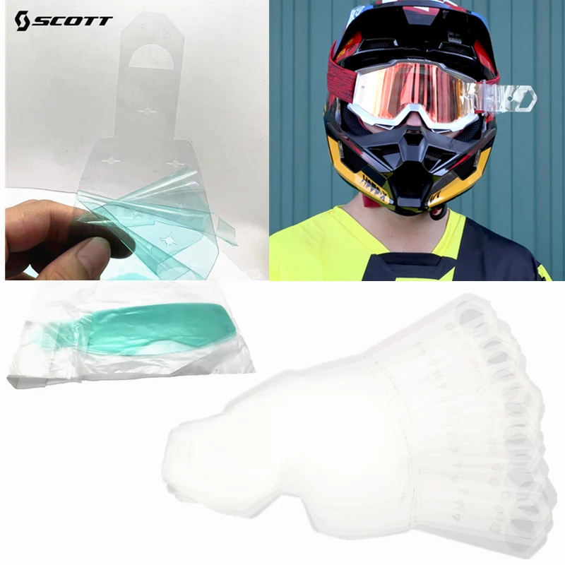 Scott Tear Scott Offroad Parabrezza Tear Goggle Universal Tear Film Offroad Moto Tear Paper Rain Film