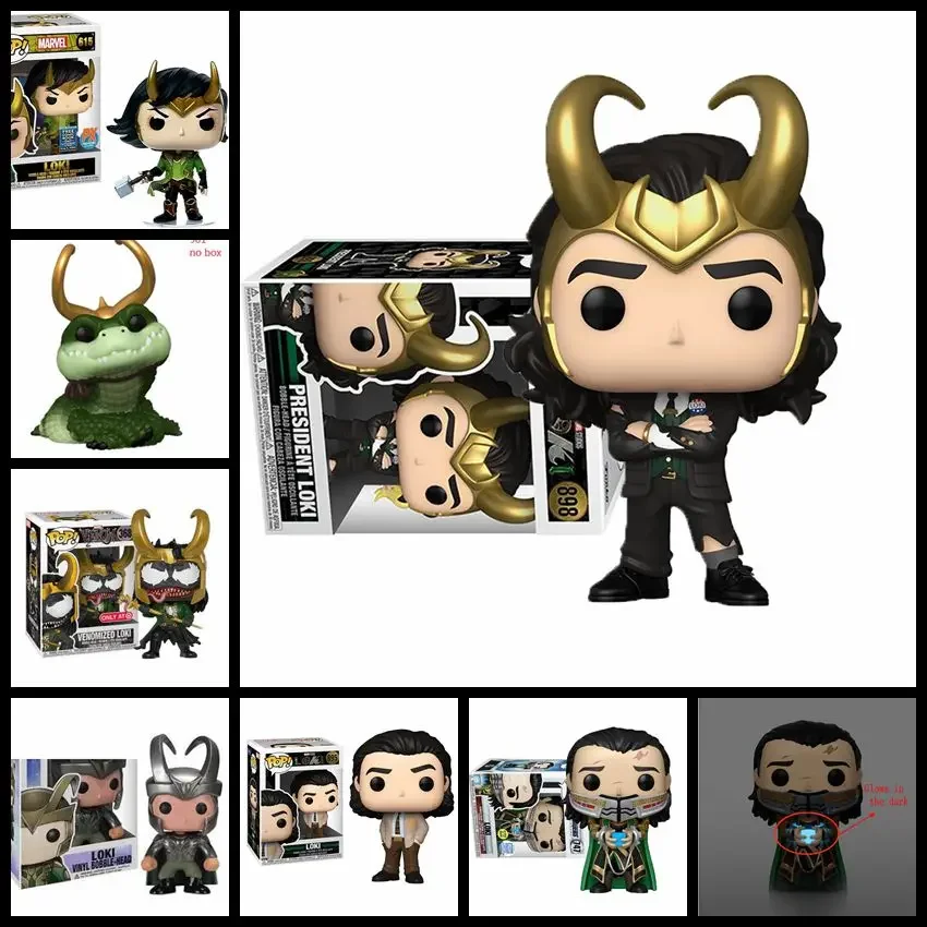 Funko President Loki 898 #895 # Loki 747 # Venomized Loki 368 #901 # Alligotar Loki 02 # Vinile Bobble Head Toys Action Toy Figures