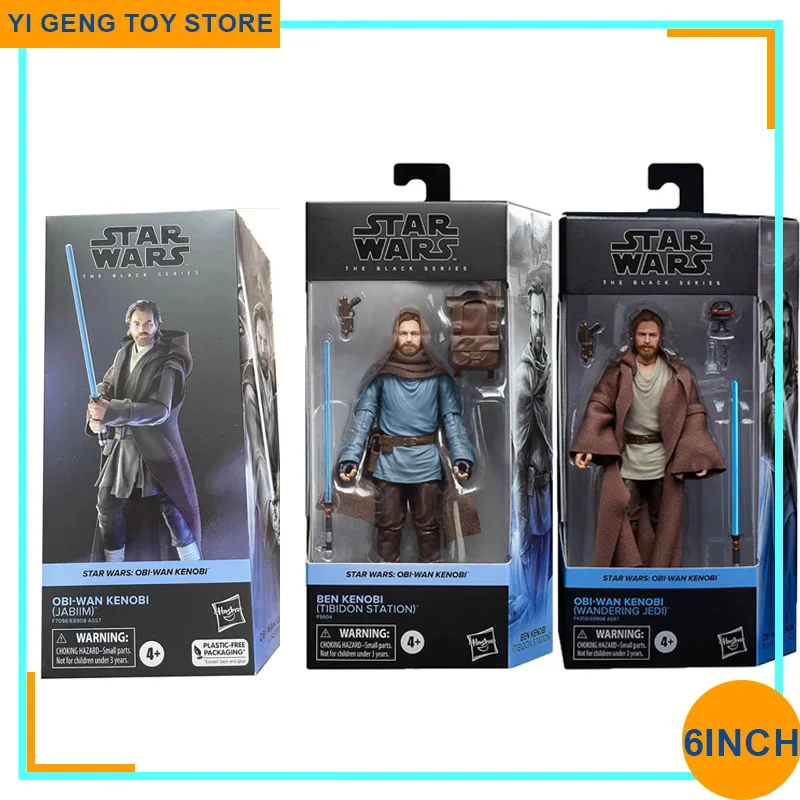 6 Pollici Original Star Wars La Serie Nera Obi-Wan Kenobi Jabiim Action Figure Ben Kenobi Obi-Wan Kenobi Wanding Jedi Figures