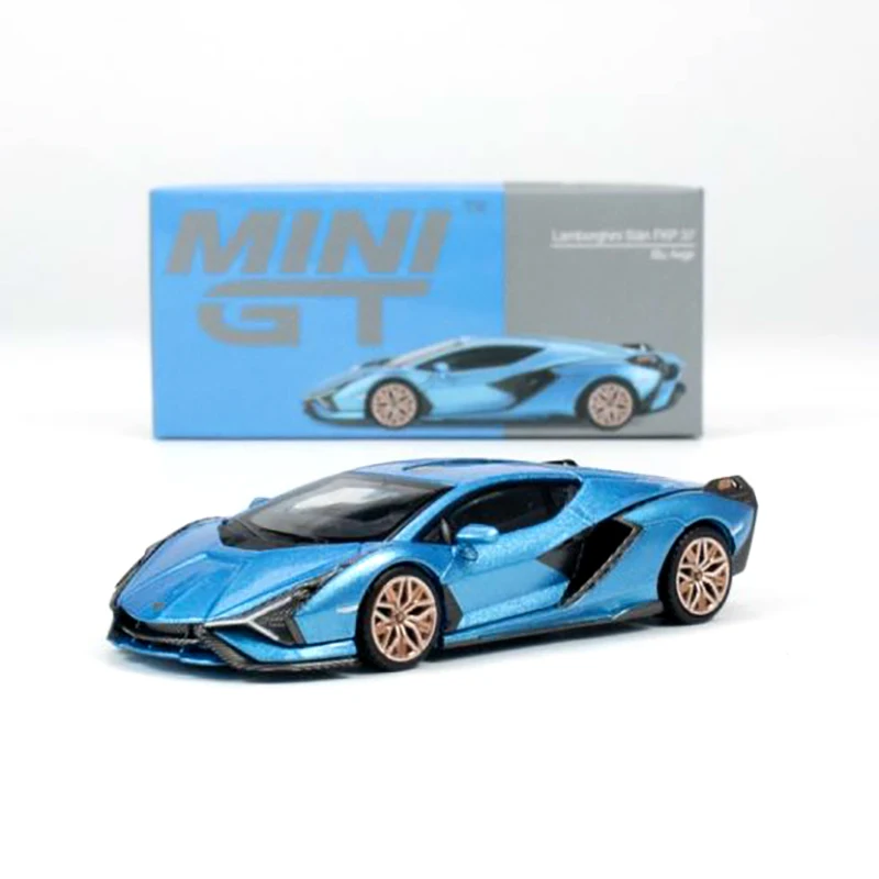 Mgt 1:64 Lamborghini Sian Fkp 37 Ble Aegir Mgt00573-Ch Ornamenti Modello Automobilistico Pressofuso Cas Toys