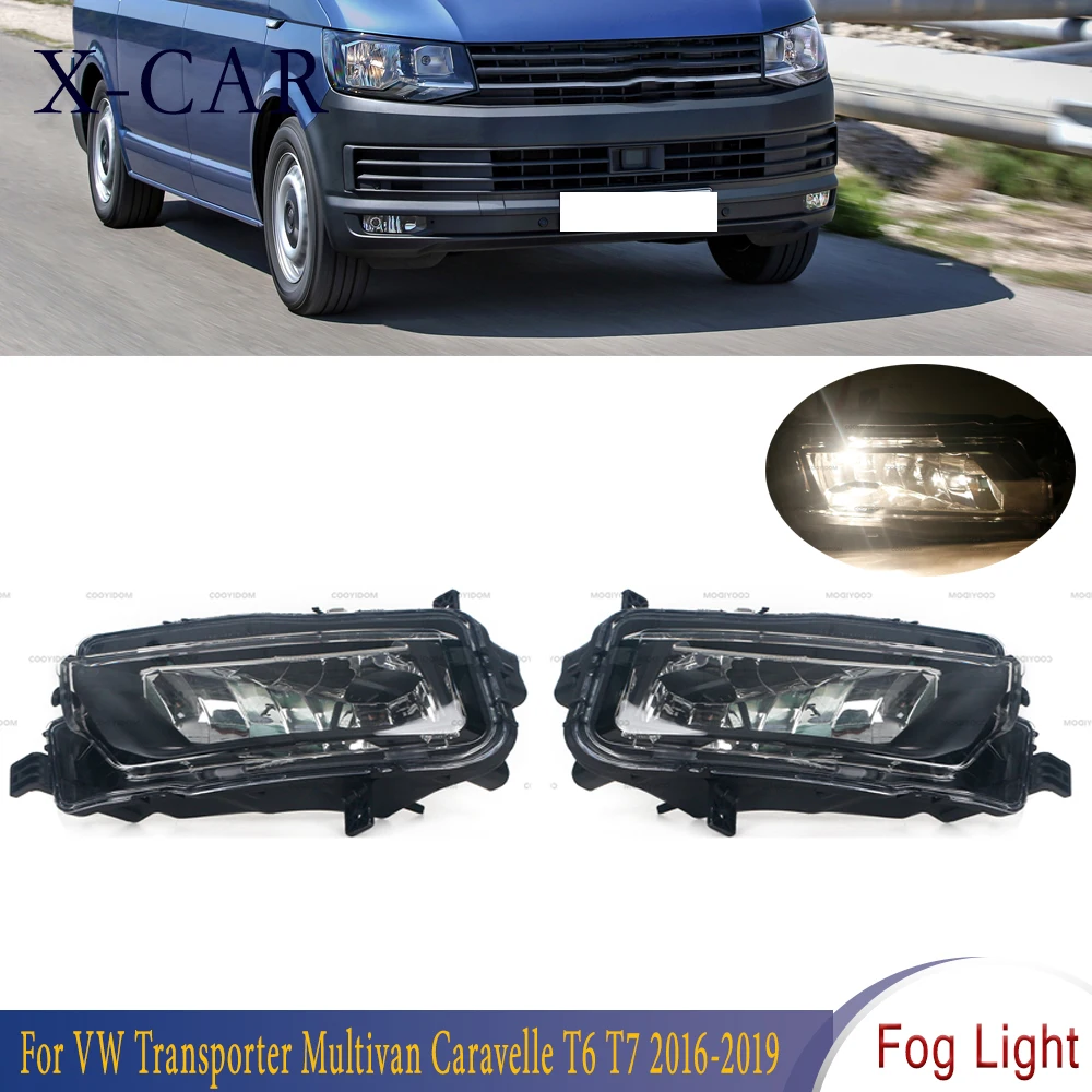 X-Car 7E0941661A For Vw Transporter Multivan Caravelle T6 T7 2016-2019 Car Lights Halogen Front Bumper Fog Light Fog Lamp