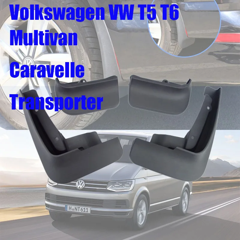 Per Volkswagen Vw Multivan Caravelle Transporter T6 T5 Parafanghi Accessori Mud Flaps Auto Parafanghi Paraspruzzi Paraspruzzi Auto