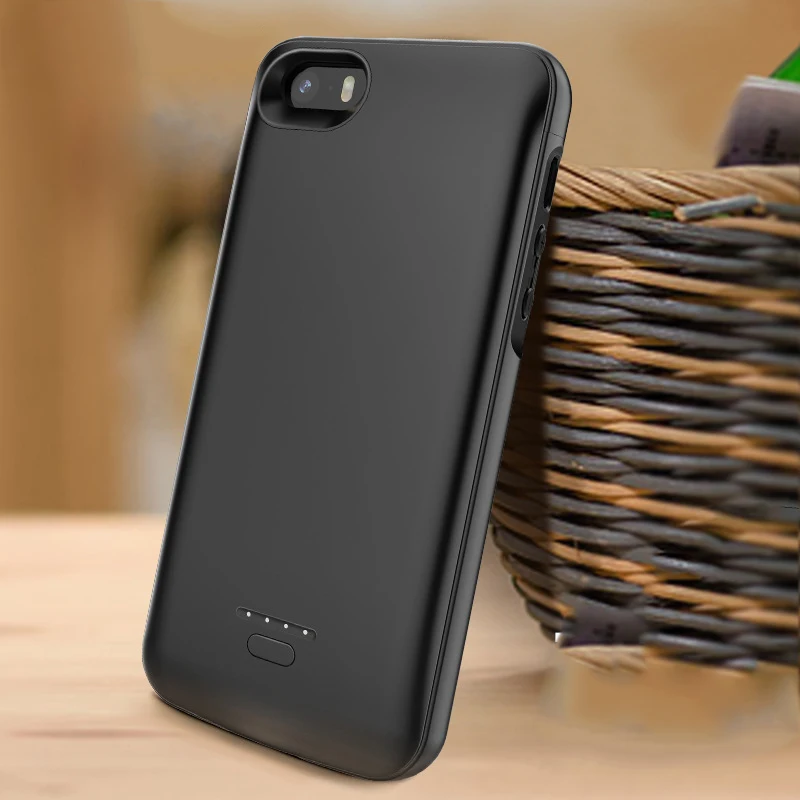 Custodie Per Caricabatterie Per Iphone 5 5S Se Custodia Per Batteria Esterna Con Alimentatore Di Ricarica Caricabatterie Portatile Powerbank Per Iphon