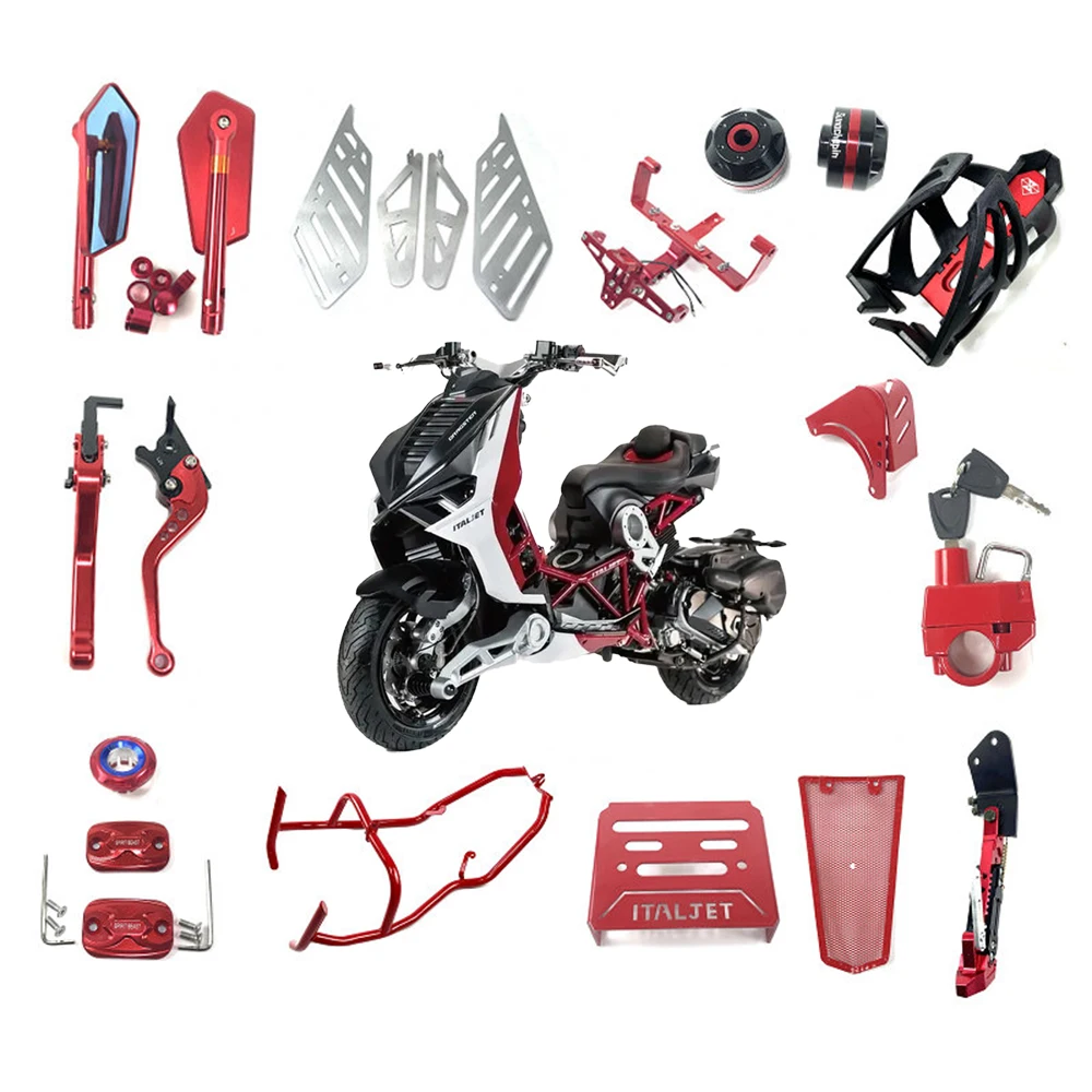 2021 2022 Nuova Motocicletta Cnc Regolabile Per Italjet Dragster 200 125 Cavalletto Modificato Cavalletto Laterale Cavalletto Laterale
