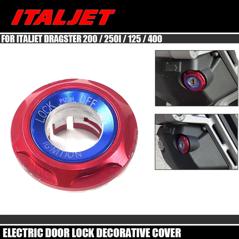Nuovo 2022 Per Italjet Dragster Anello Serratura Elettrica Copertura Decorativa Fit Italjet Dragster 200 / 250I / 125 / 400