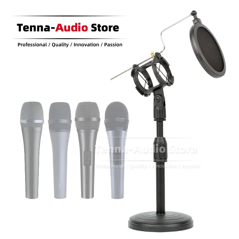 Supporto Per Microfono Da Tavolo Supporto Antiurto Filtro Pop Per Sennheiser E945 E 945 845 935 E845 E935 Xs1 Xs 1 Supporto Per Microfono Parabrezza