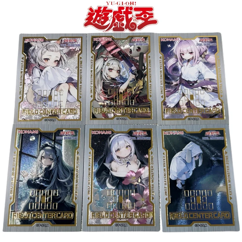 6 Pz/Set Yu Gi Oh Cards Utr Ai Monster Girl Hand Pit Field Center Anime Game Characters Self Made Collection Flash Cards Giocattolo Fai Da Te
