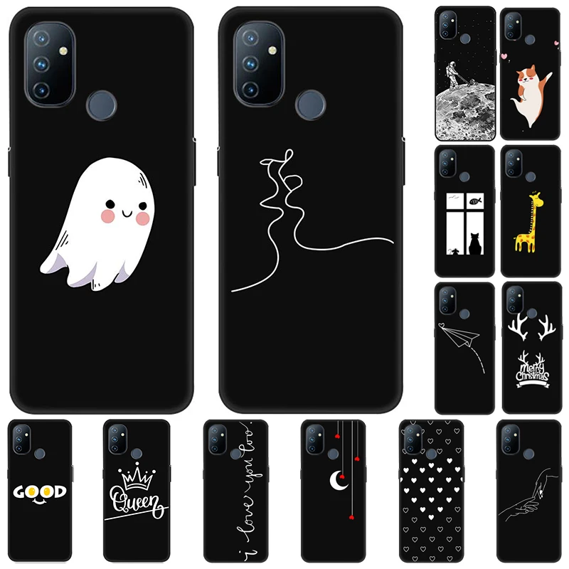 Per Oneplus Nord N100 Custodia Cover Posteriore Morbida In Silicone Nero Per One Plus Nord N 100 Custodie Per Telefoni Oneplus Nord N100 Cover Funda
