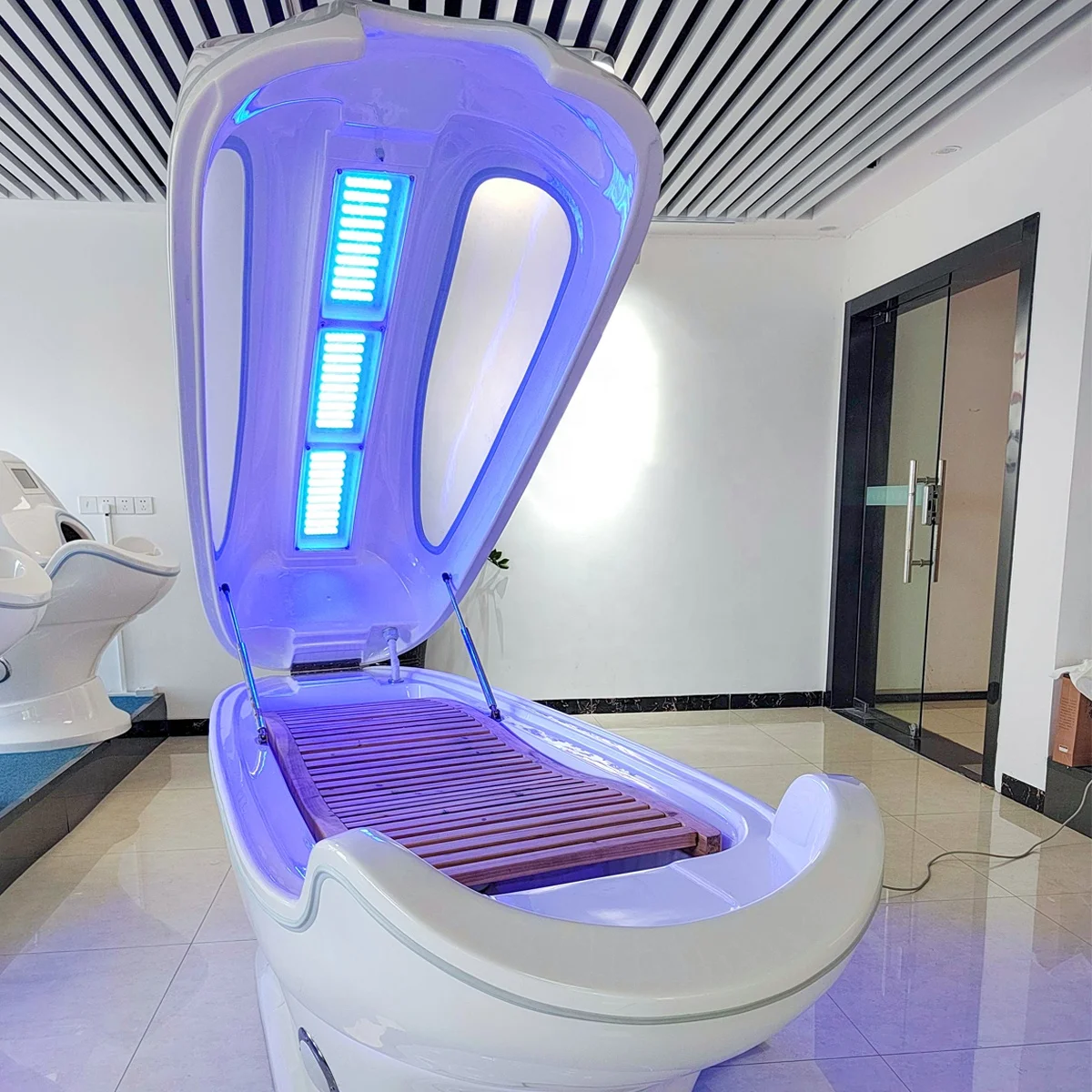 Acrilico Lontano Infrarosso Bagnato Vapore Ozono Sauna Spa Capsula Perdita Di Peso E Disintossicazione Ringiovanimento Della Pelle Terapia Della Luce 