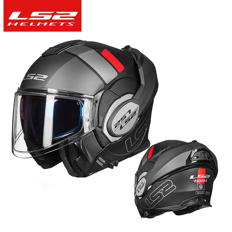 Ls2 Valiant Casco Moto Integrale Ls2 Ff399 Flip Up Caschi A Doppia Visiera Indossare Occhiali Cascos De Motos Approvato Ece