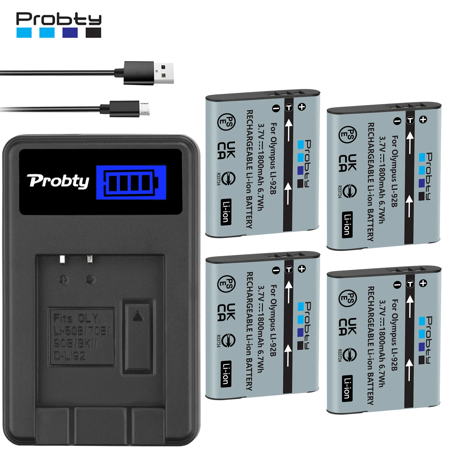 Per Olympus Li 90B Li-90B Li-92B Batterie O Caricabatterie Per Olympus Tough Tg-5 Tg-2 Tg-3 Tg-4 Tg-Tracker Sh-1 Sh-2 Sp-100 Ihs
