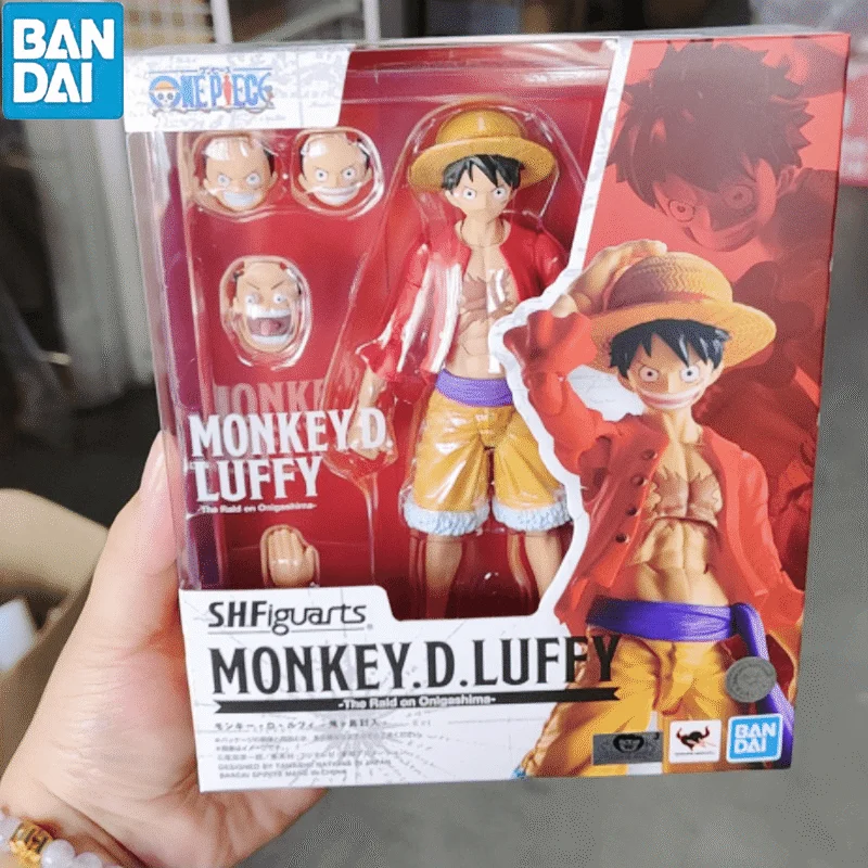 In Magazzino One Piece Rufy S.H. Figuards Original Monkey D Rufy Pvc Action Figures The Raid On Onigashima Toy For Gift