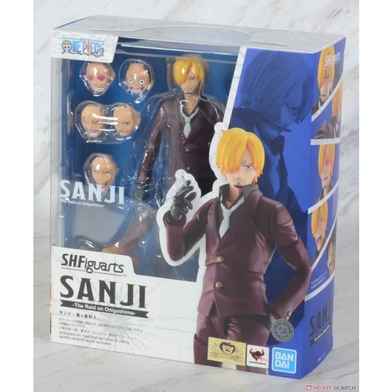 Bandai One Piece Anime S.H. Figuards Sanji Pvc Action Figures One Piece Shf Figurine Toys