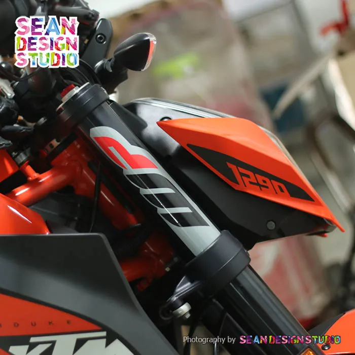2 Pics Per Wp Sospensione Ktm Rc200 390 Duke250 390 690 790 990 1090 1190 1290 Motore Della Bici Del Motociclo Della Decalcomania Di 08