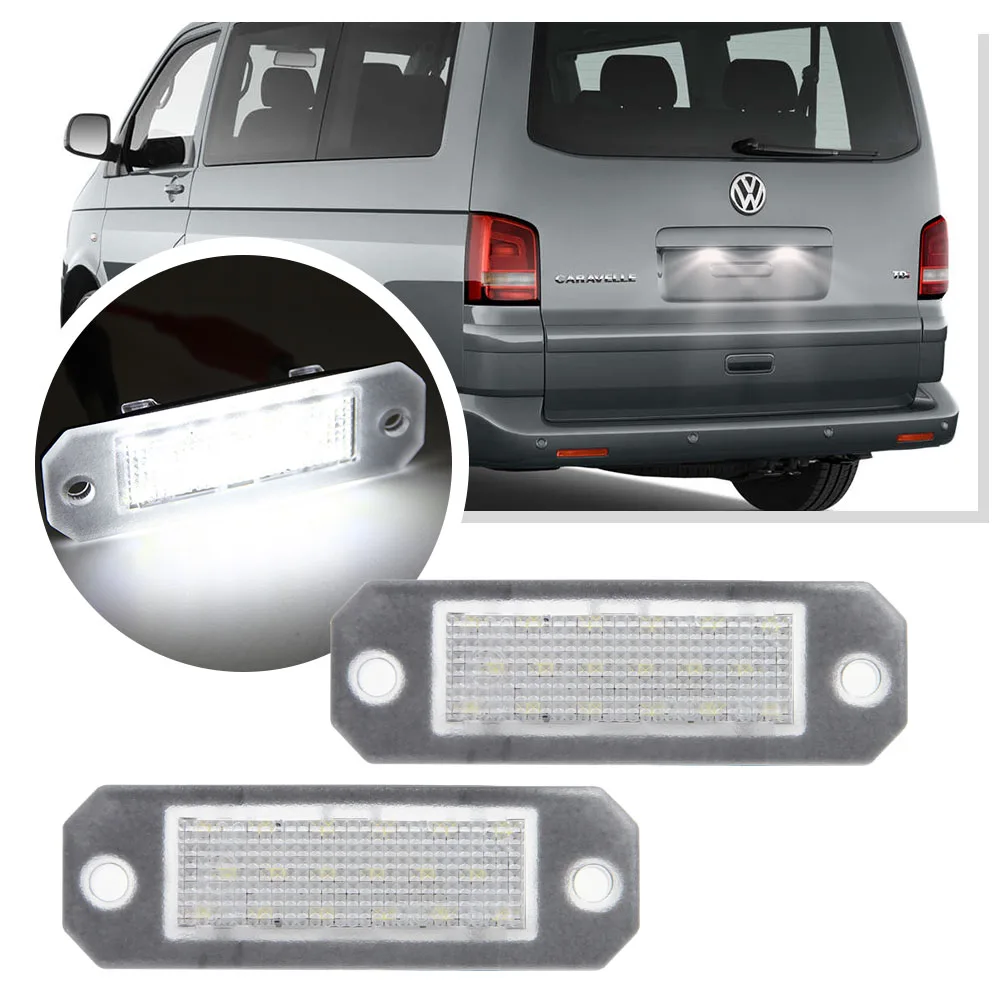 2 Pezzi Luci Targa Can-Bus Nessun Errore Per Vw Transporter T5 T6 Multivan Caravelle Transvan 2003-2019 Caddy 2003-2017