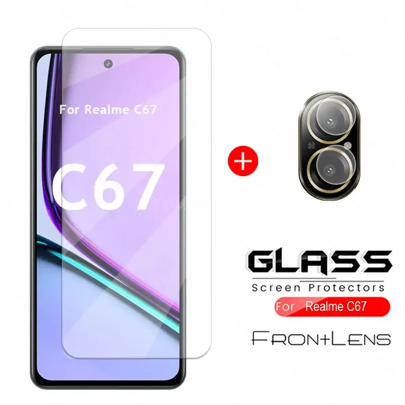 Per Realme C67 Glass Realme C67 Proteggi Schermo In Vetro Temperato Flim 9D Protezione Dell'Obiettivo Della Fotocamera Flim Realme C67 Glass