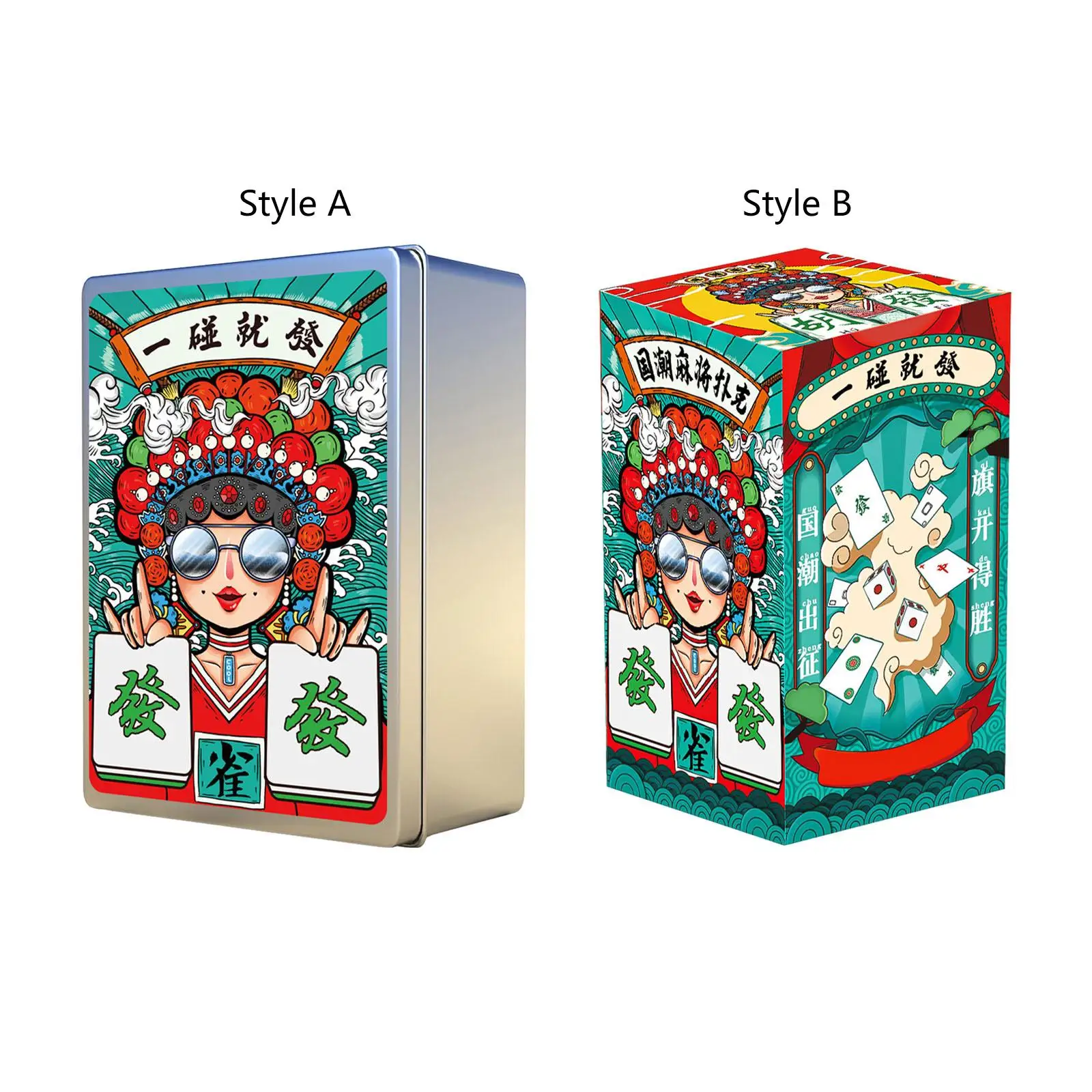 Mah Jongg Carte Da Gioco Durevoli Con 2 Dadi Antigraffio Party Travel Mahjong Game Per Festival Outdoor Home Gathering Dorm