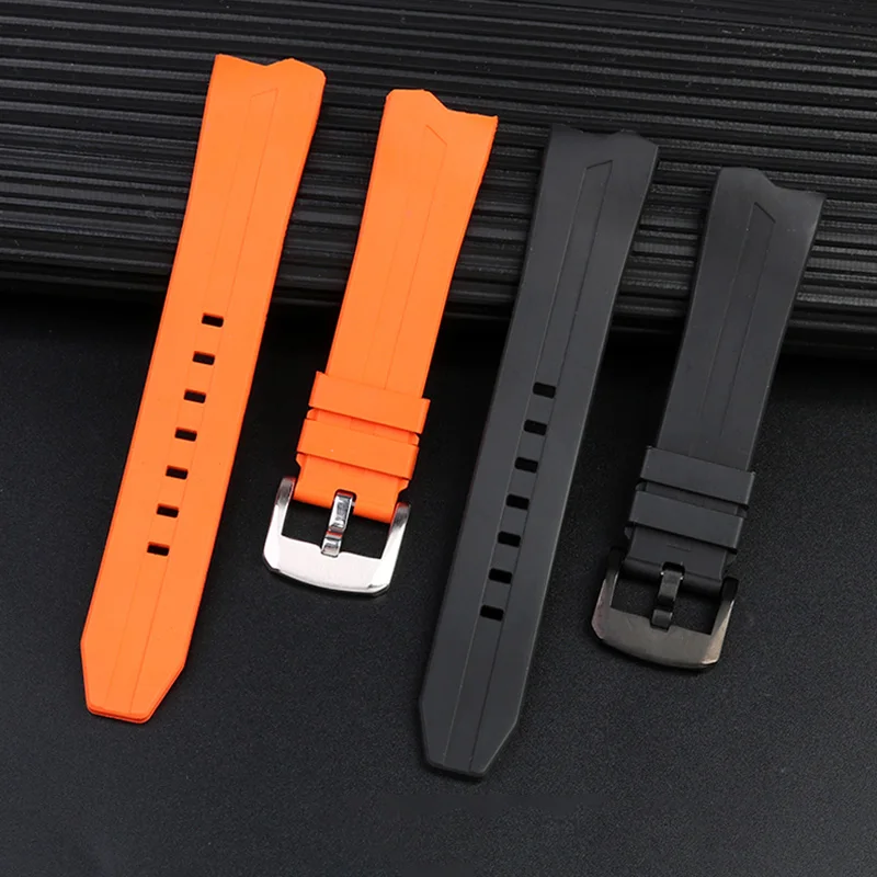 Sostituzione Del Cinturino Dell'Orologio In Gomma Fluorurata Per Hamilton Adventure H24585331 24551331 Elvis Presley 80Th Anniversary Strap 20Mm Belt