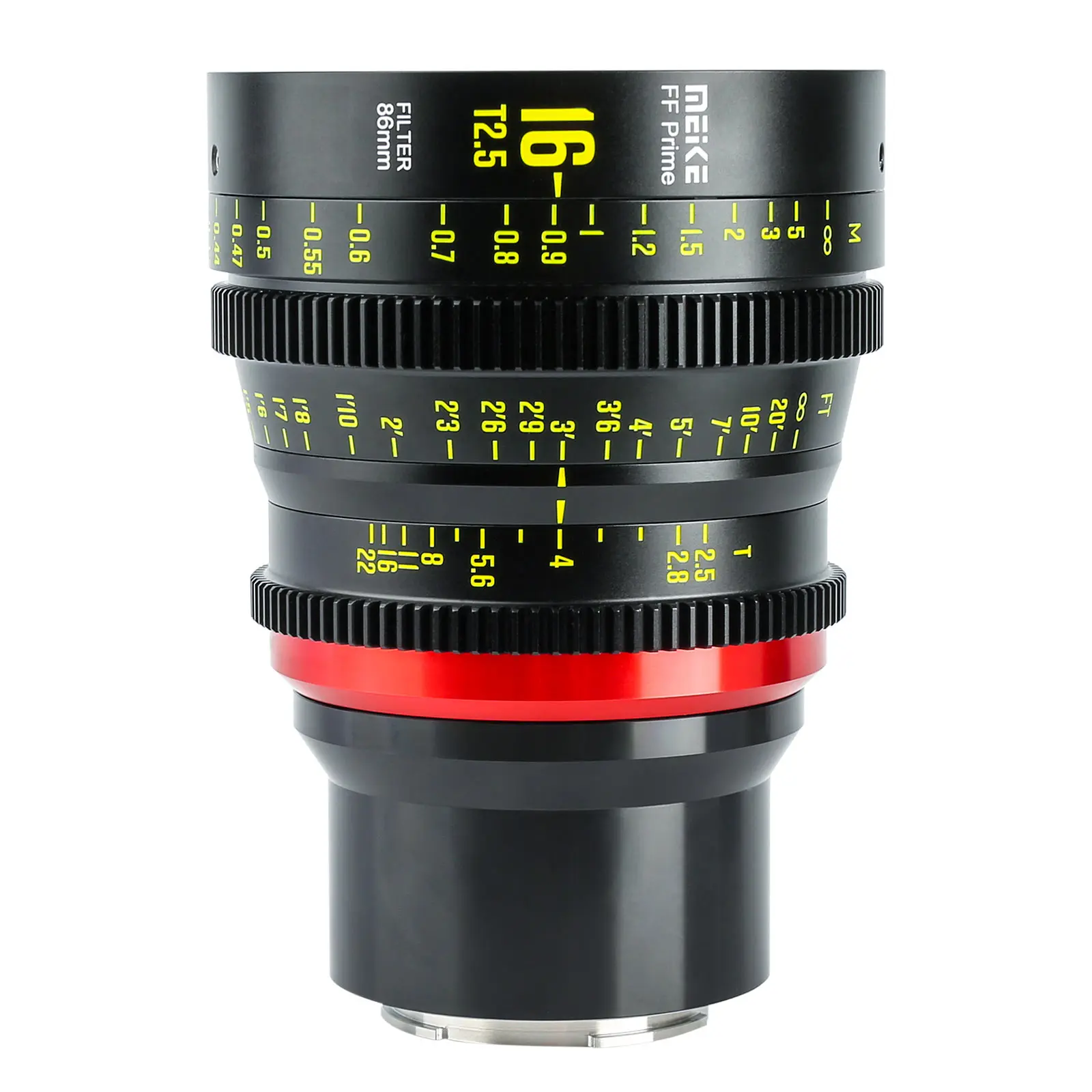 Obiettivo Meike Prime 16Mm T2.5 Cine Per Sistemi Di Telecamere Cinematografiche Full Frame, Come Canon C700 C500Ii,Sony Venice,Sony Fx3 Fx6,Fx9,Z Ca