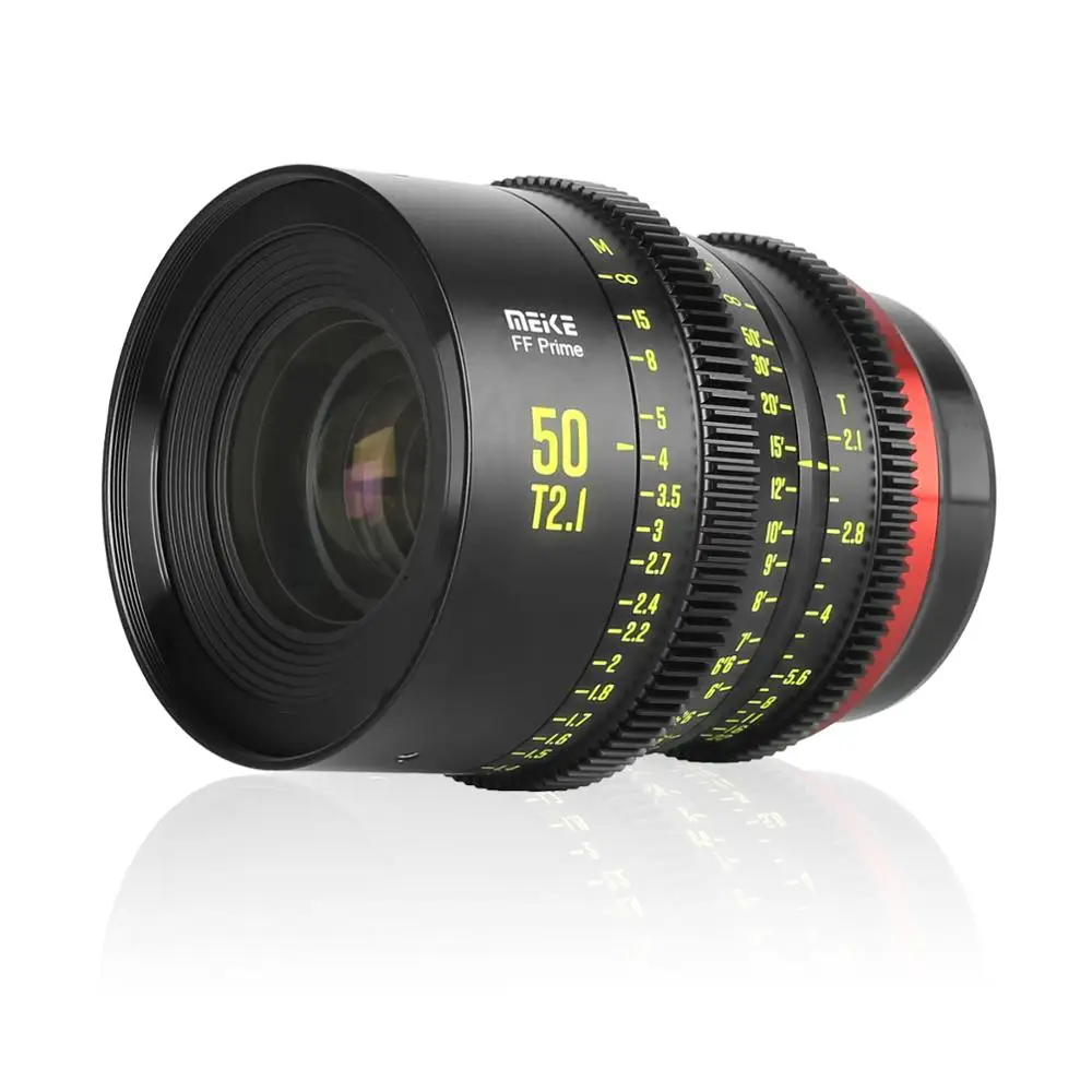 Obiettivo Meike Prime 50Mm T2.1 Cine Per Sistemi Di Telecamere Cinematografiche Full Frame, Come Canon C700 C500Ii,Sony Venice,Sony Fx3 Fx6,Fx9