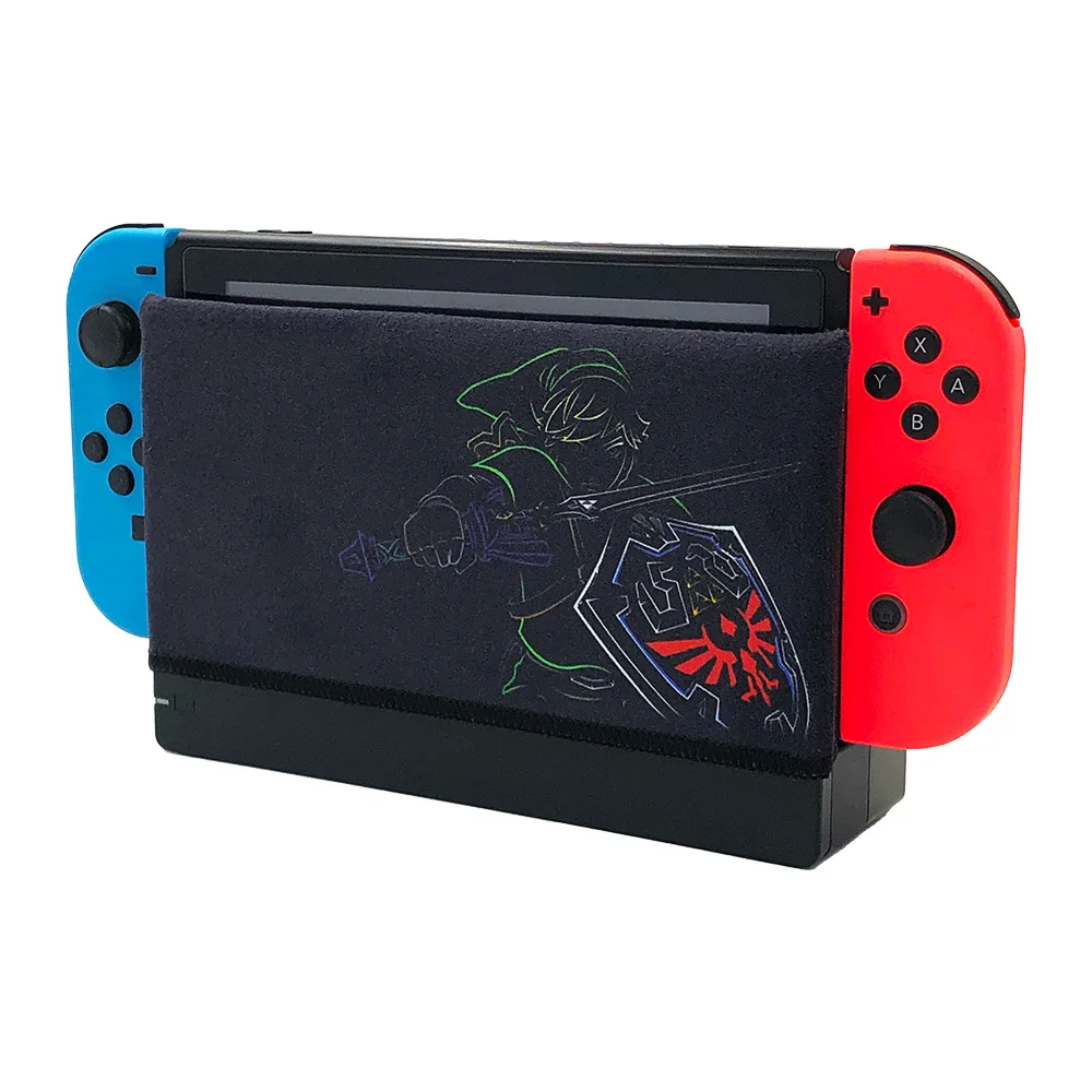 Nintendo Switch Dock Cover Manica Dock Calzino Decalcomania Morbida Pelle Scamosciata Accessori Antigraffio Adatto Per Dock Switch Oled Nintendo