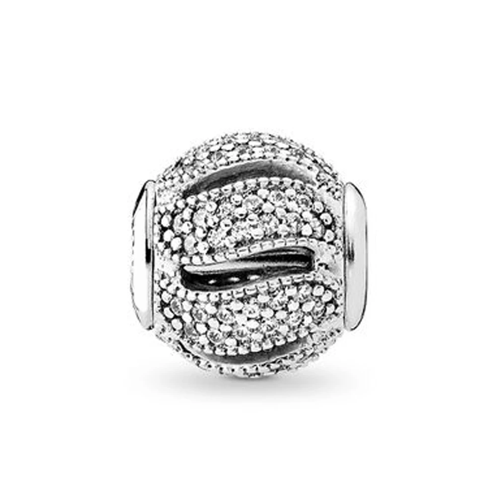Autentico 925 Sterling Silver Bead Essence Fedeltà Charm Fit Pandora Women Essence Series Bracciale Bangle Gift Gioielli Fai Da Te