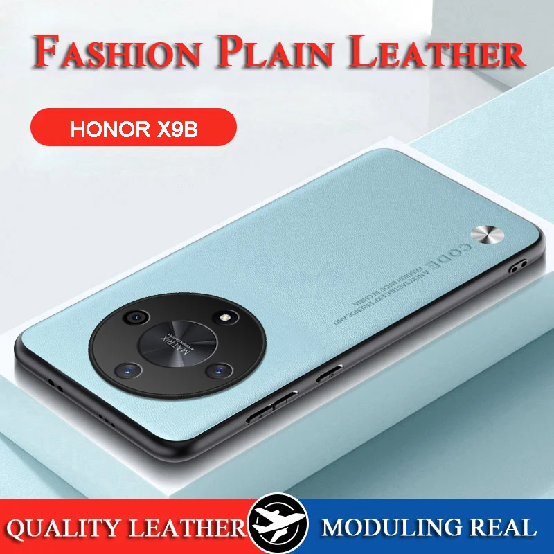 Per Honor X9B Custodia In Pelle Tinta Unita Custodia Huawei Honor X9B/Honor X8B/Honor X7B Skin Soft Frame Camera Protect Funda Honor X9B