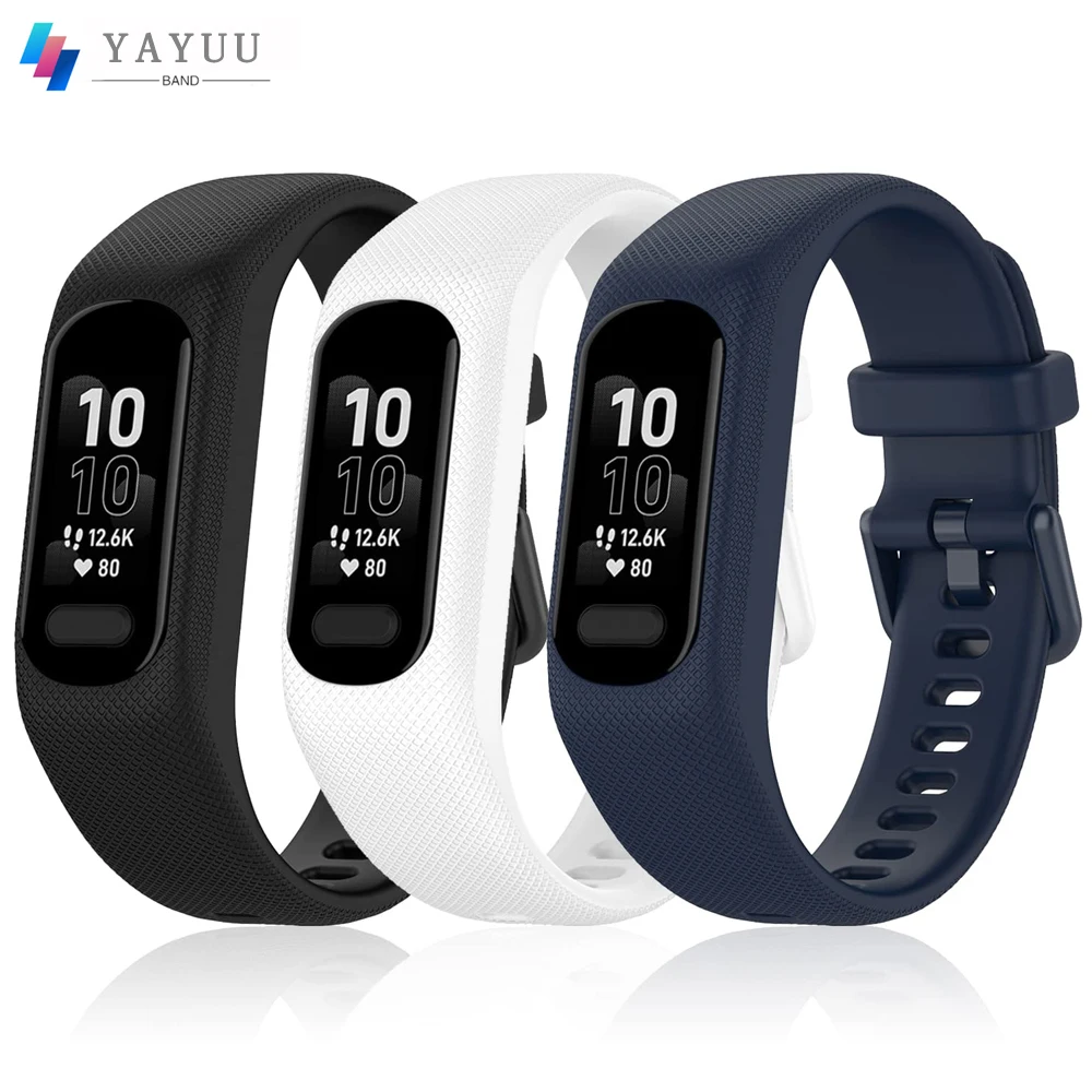 Cinturini In Silicone Morbido Per Braccialetti Garmin Vivosmart 5, Cinturino Di Ricambio Sportivo Per Bracciale Garmin Vivosmart 5