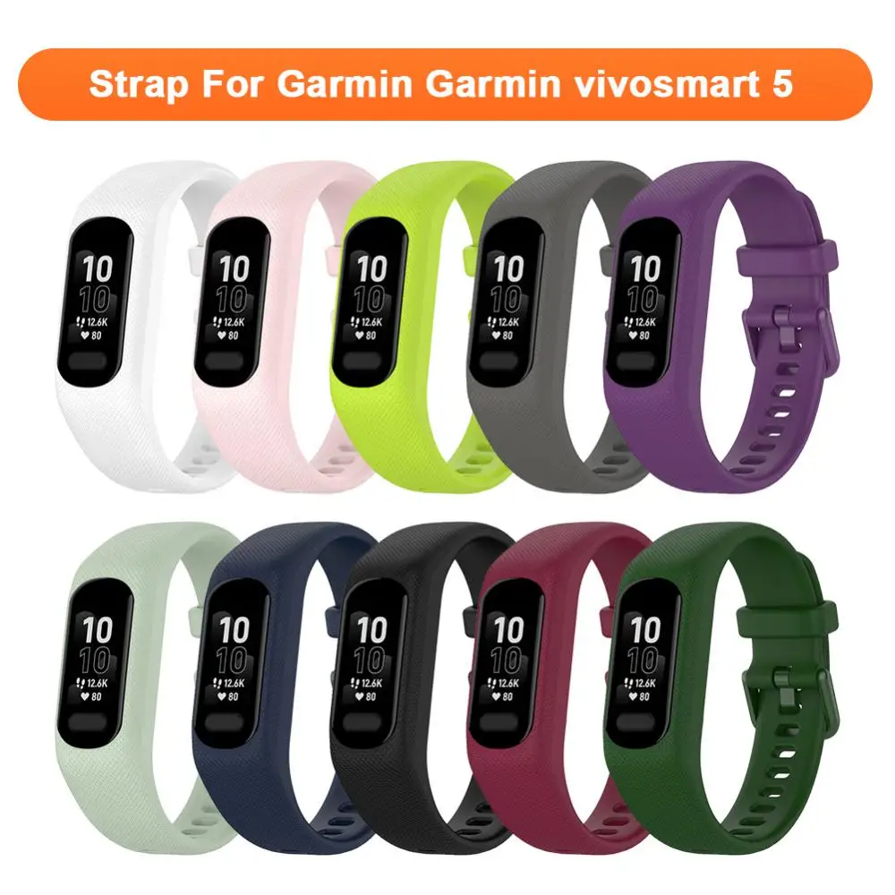 Cinturino Per Garmin Garmin Vivosmart 5 Cinturino In Silicone Braccialetto Sportivo Intelligente Cinturino Di Ricambio Per Garmin Garmin Vivosmart 5