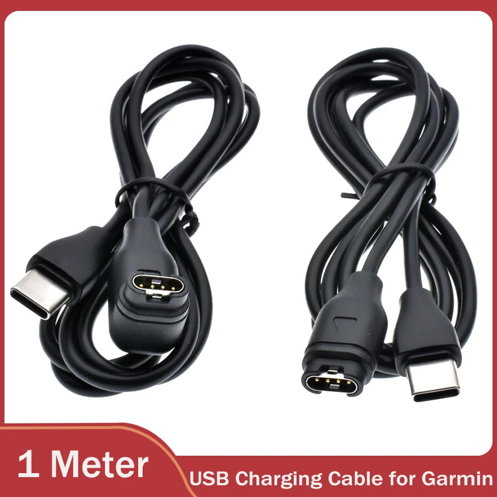 For Garmin Vivosmart 5 Smart Watch Charging Cable For Fenix7/Tactix7 Type-C Charger Cord  For Watch Fast Charger Cables