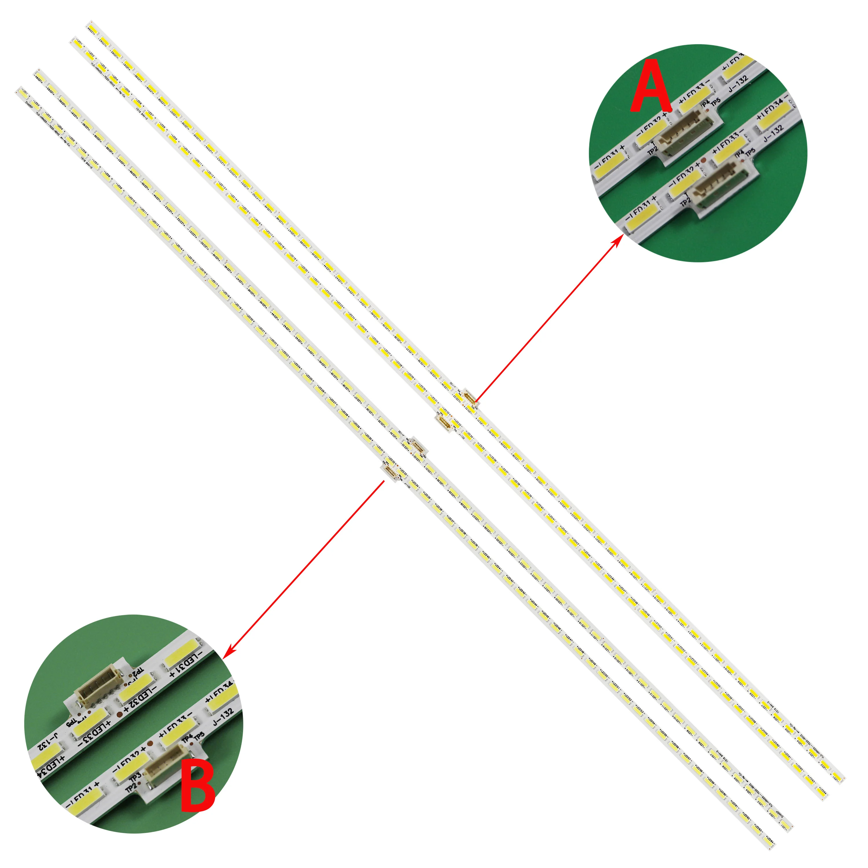Striscia Led Per Sony 55 "Tv Muslimatexplaid 15521N Syv5541 Kd-55X8505C 75.P3C08G001 Kd-55X8507C Kd-55X8508