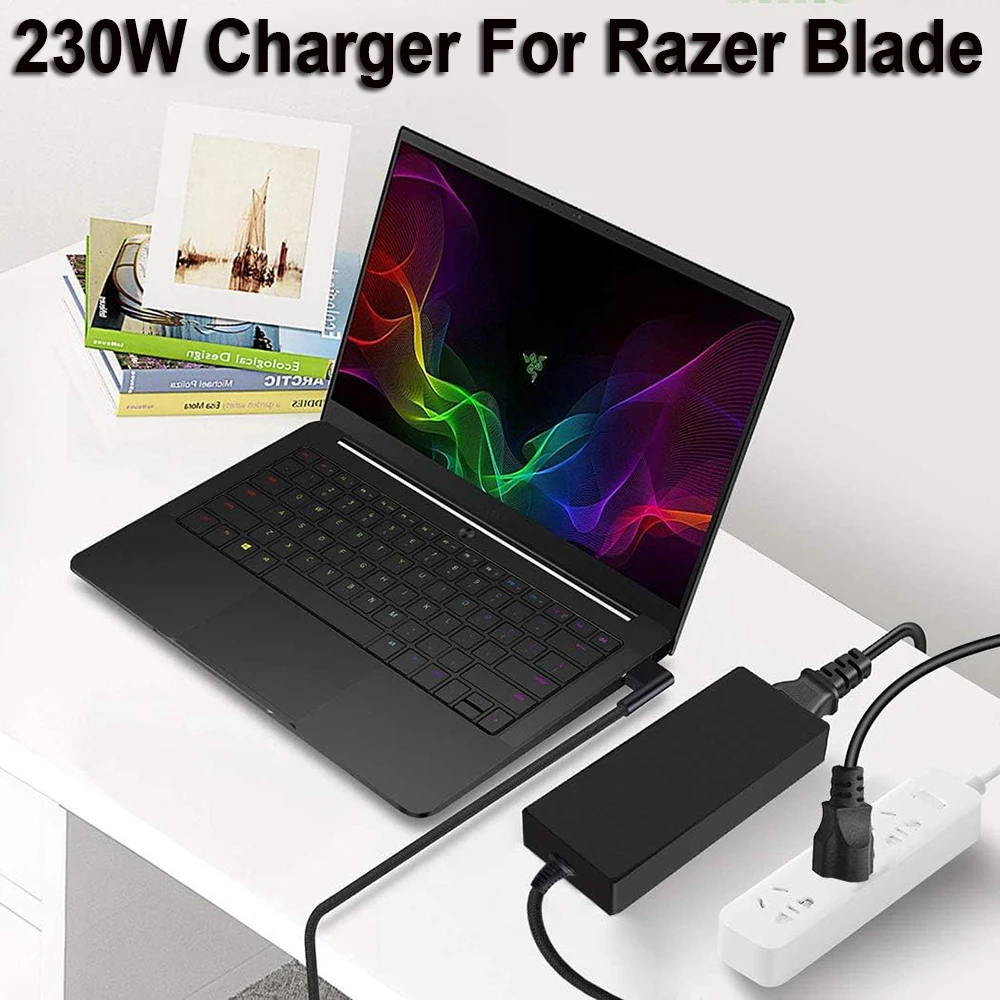 Caricabatterie Da 230W Adatto Per Adattatore Di Alimentazione Razer Blade 14 15 Pro-17 Razer 230W