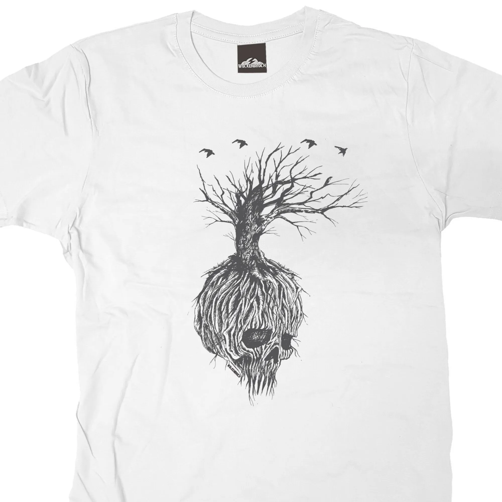Wolkenbruch T Shirt Totenkopf Baum Skull Vers Farben Gr S Bis Xxxl
