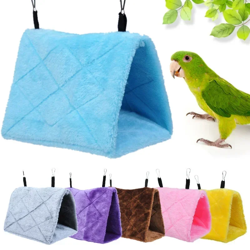 Pet Bird Parrot Gabbie Warm Bird Hammock Hanging Tent Bed For Bird Sleeping Bird Cage Accessori Per La Decorazione Bird House Bird Nest