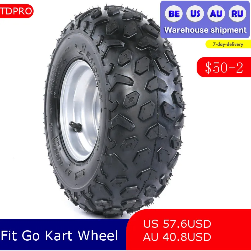 145/70- 6 "Cerchione Pneumatico 110Cc 125Cc Quad Atv Buggy Go Kart Tosaerba Taotao