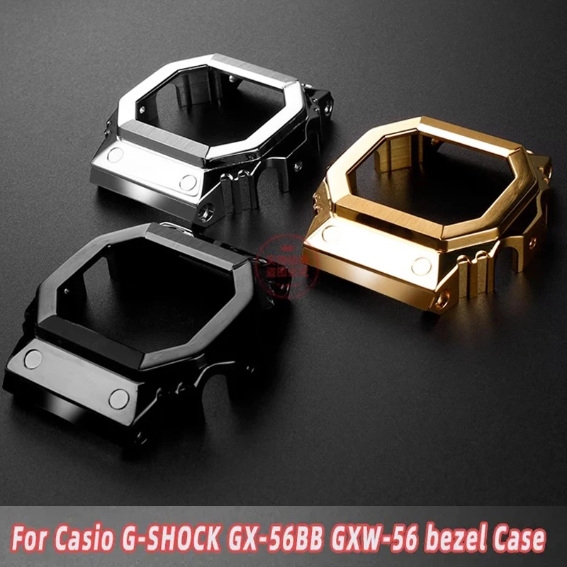Custodia Per Casio G-Shock Gx-56Bb Gxw-56 Giant G Watch Bezel Case Modificato Solid Metal Accessori Da Uomo In Acciaio Inossidabile Strumenti Gratuiti