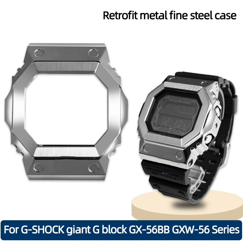 Per Casio G-Shock Giant G Block Gx-56Bb Gxw-56 Series Retrofit Metal Fine Steel Case Accessori Per Orologi
