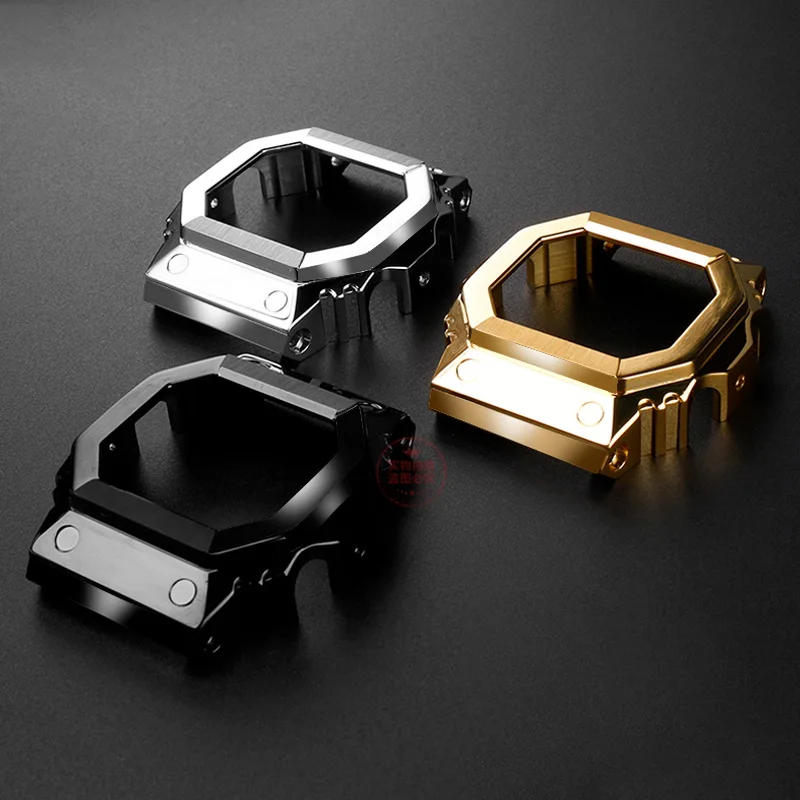 Custodia Retrofit Per Casio G-Shock Giant G Block Gx-56Bb Gxw-56 Retrofit Metal Fine Steel Case Strap Bracciale Accessori Catena