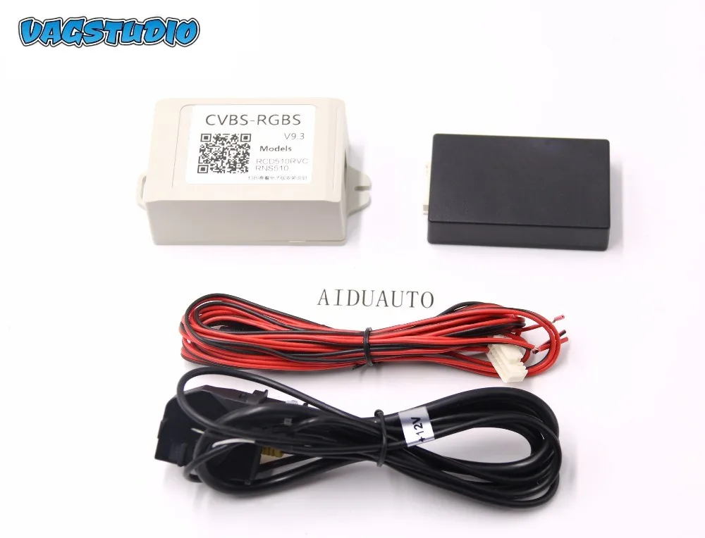 Decodificatore Av Convertitore Video Box Cvbs-Rgbs Rcd510 Rns510 Rns315 Adattatore Convertitore Telecamera Av Per Retrovisione Cvbs A Rgb Box