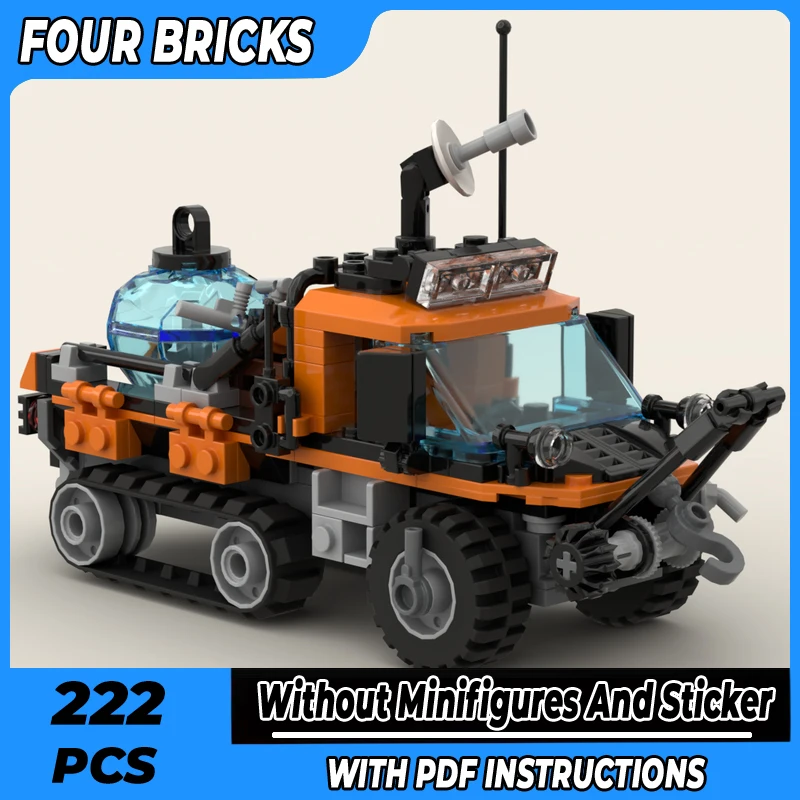 Moc Building Bricks Modello Di Auto Arctic Utility Half-Track Car Technology Blocchi Modulari Regali Giocattoli Per Bambini Set Fai Da Te Assemblaggio