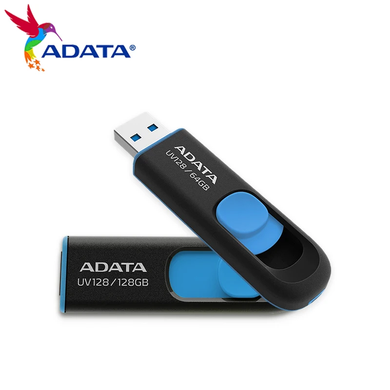 Adata Uv128 Usb 3.2 Flash Drive 32Gb 64Gb 128Gb 256Gb Pen Drive Memory Stick Per Computer Desktop E Laptop